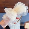 Flowing Bow Veil Hair Hoop Polyester Bridal Tulle Fashion Girls Head Gauze  Party Cosplay