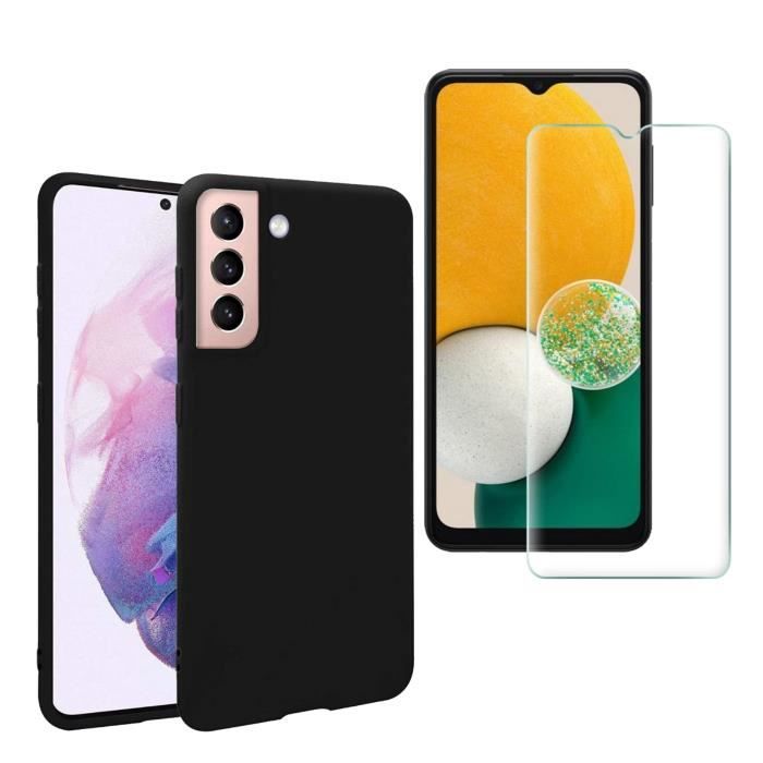 Coque de protection - Toproduits® - Samsung Galaxy A13 5G - Noir - Verre trempé - Résistant aux rayures