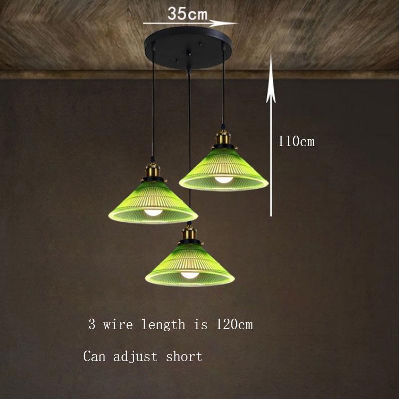 Home Decor Vintage Glass Pendant Lights For Kitchen Island Interior Antique Hanging Ceiling Lamps Nordic Suspensions Luminaire