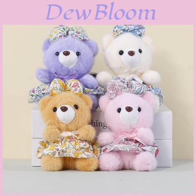 Plush Teddy Bear Keychain With Cartoon Dress For Kids And Bag Decor