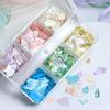 Natural Friendly Shell Nail Art Pieces 6 Color Options Waterproof Glitterings Texture Long Wear Manicure Accessories For Women Girls