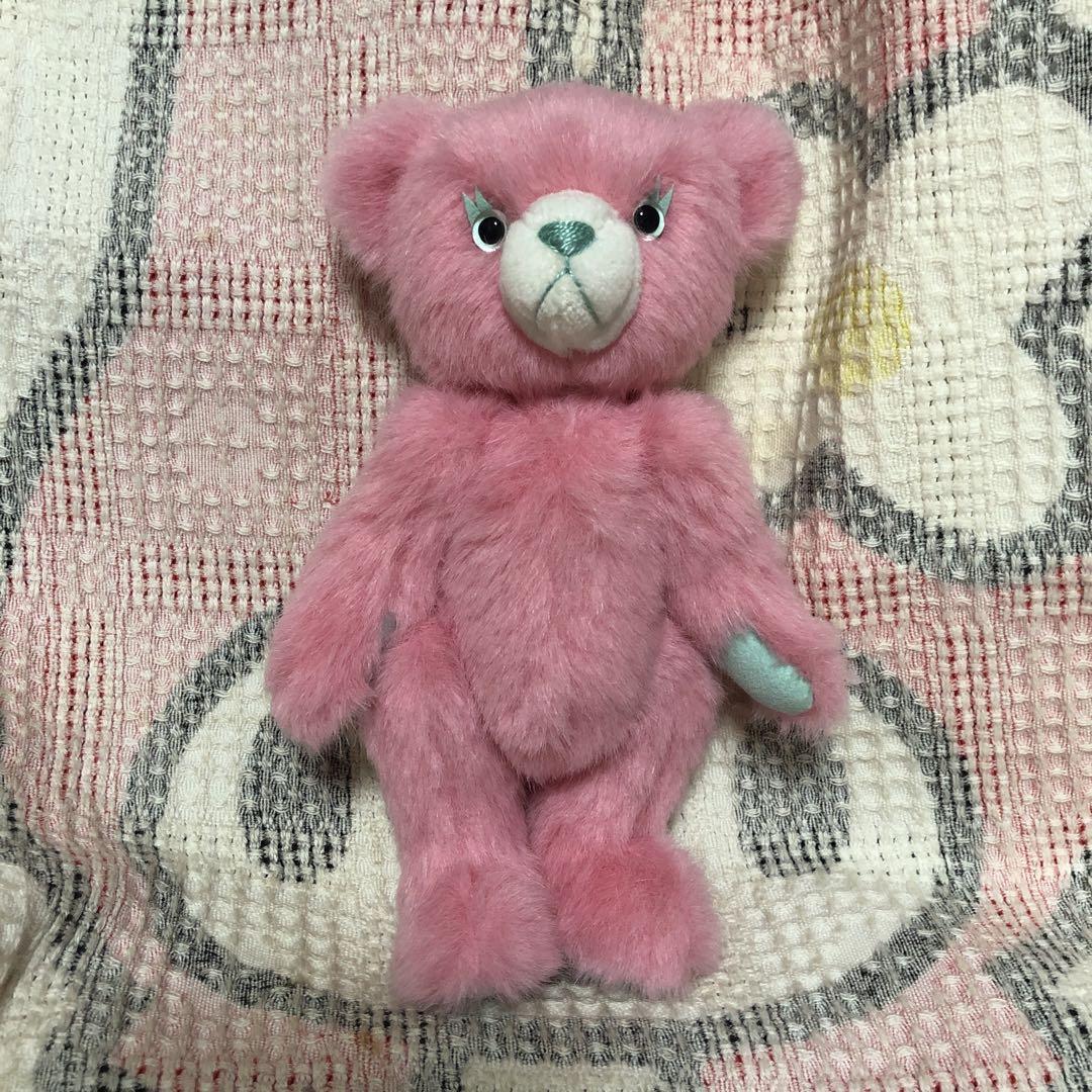 

[USED] Teddy bear artist Cerise Macaron Bear by RISA TANIKAWA, pre-owned