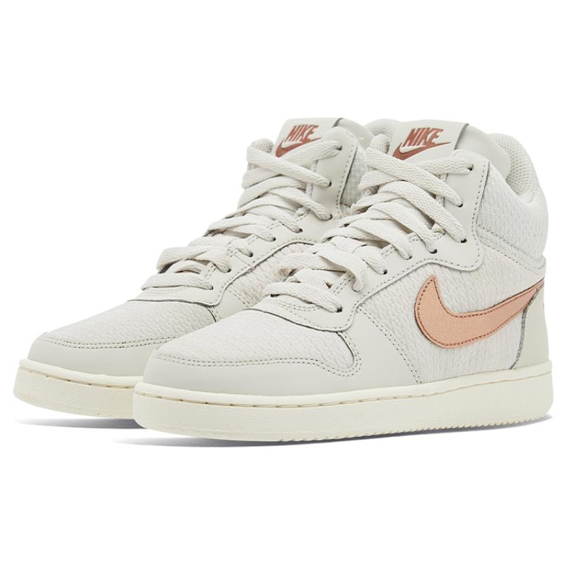 Nike Court Borough Mid Premium Light Bone Metallic Red Bronze Women's  Sneakers  844907-003