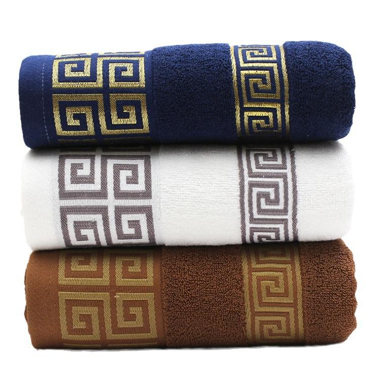 Cotton towel Bath towel Household face towel Large soft absorbent adult cotton face towel Female and male bath