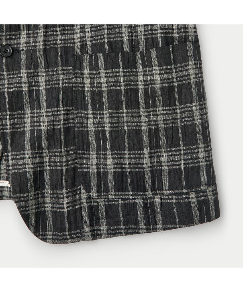 Series Sage De Cret Linen Check Tailored Jacket Svjam26552Bkx