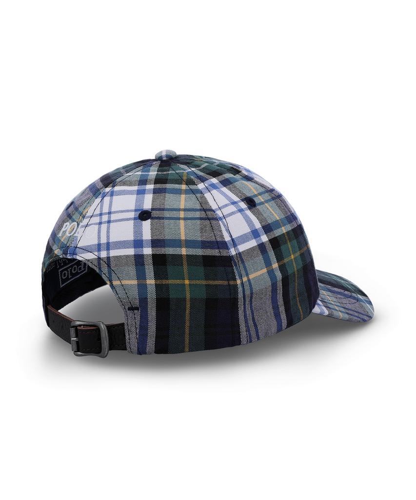POLO RALPH LAUREN Plaid Oxford Ball Cap - White