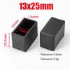 Black PVC Furniture Table Foot Tip Chairs Legs Pad Protector Cover Square/Round Caps Pipe Plug Lid Tube Hole Protection End Cap