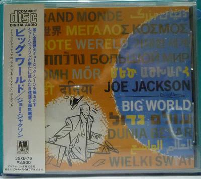 CD JOE JACKSON  Big World 35XB76 AM Records 1986 Japan ObiRock Used
