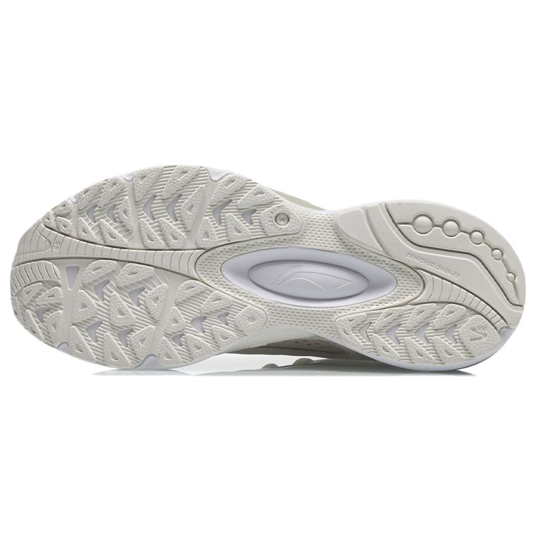 Li Ning V8 Non-Slip Wear-Resistant Low-Top Running Shoes Women Sneakers Eggshell-Gray ARHR056-2