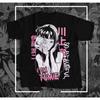 Junji Ito Tomie Horror Manga Grafik T-Shirt Vintage Gewaschen Anime Merch Harajuku Unisex Übergroß Rundhals Baumwolle Kurzes T-Shirt Top