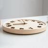Japanese Art Wall Clock Modern Design Creativity Digital Wall Clock Living Room Nordic Wooden Bamboo Creative Wall Decoration
