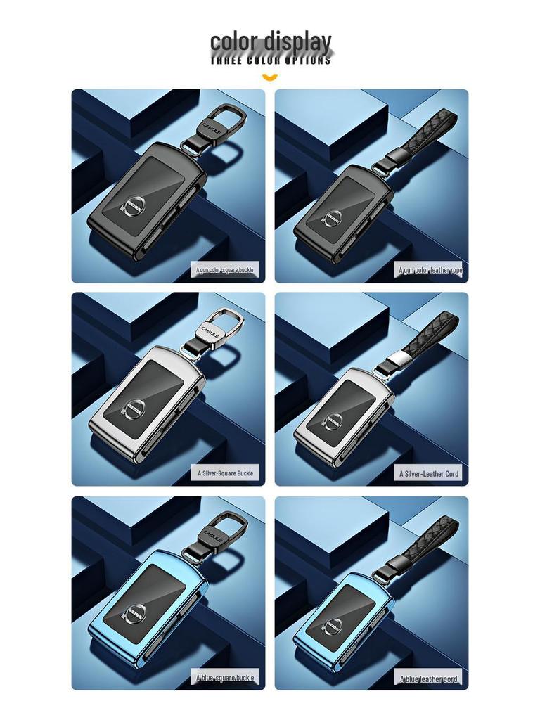 Men's Volvo Key Case: Compatible with XC60, S90, S60, XC90, V60, V90