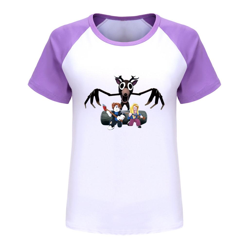 Kids Girls Boys 99 Nights In the Forest Print Raglan Short Sleeves T-Shirt