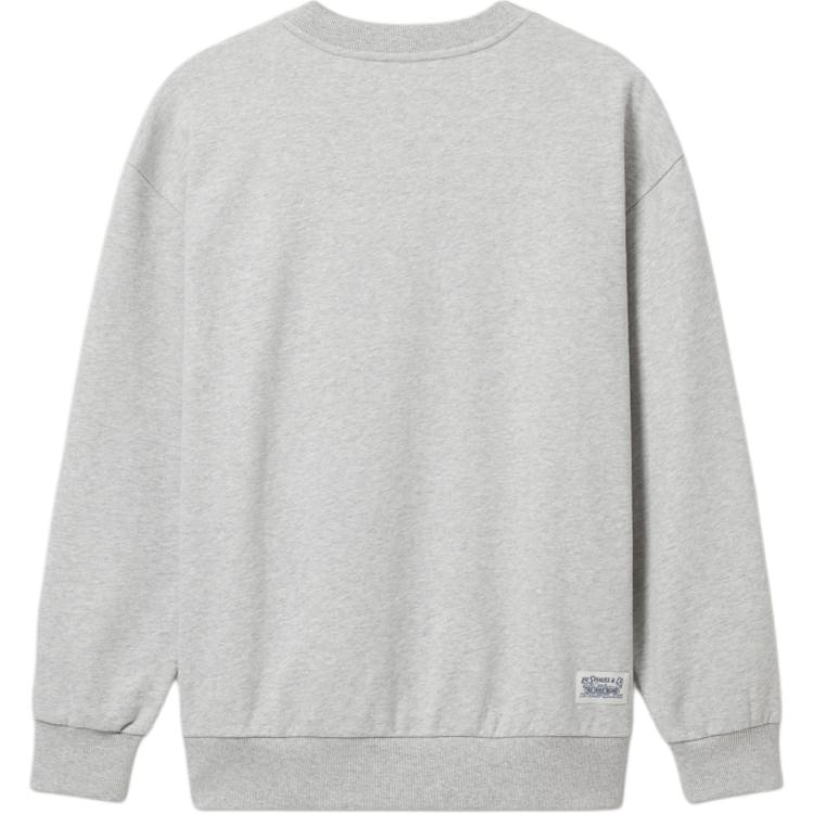 Levis Casual Loose Soft Comfortable Round Neck Long Sleeve Sweatshirt Men Sweatshirt Gray 0018N-0004