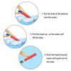 4Pcs Foam Water Squirt Toy Long Range Water Shooter for Kids Summer Outdoor Water Fun Watering Sprinkler Toy