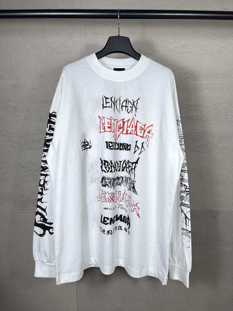 High Version Paris 2024 Dragon Year Sanskrit Logo Long-Sleeve T-Shirt