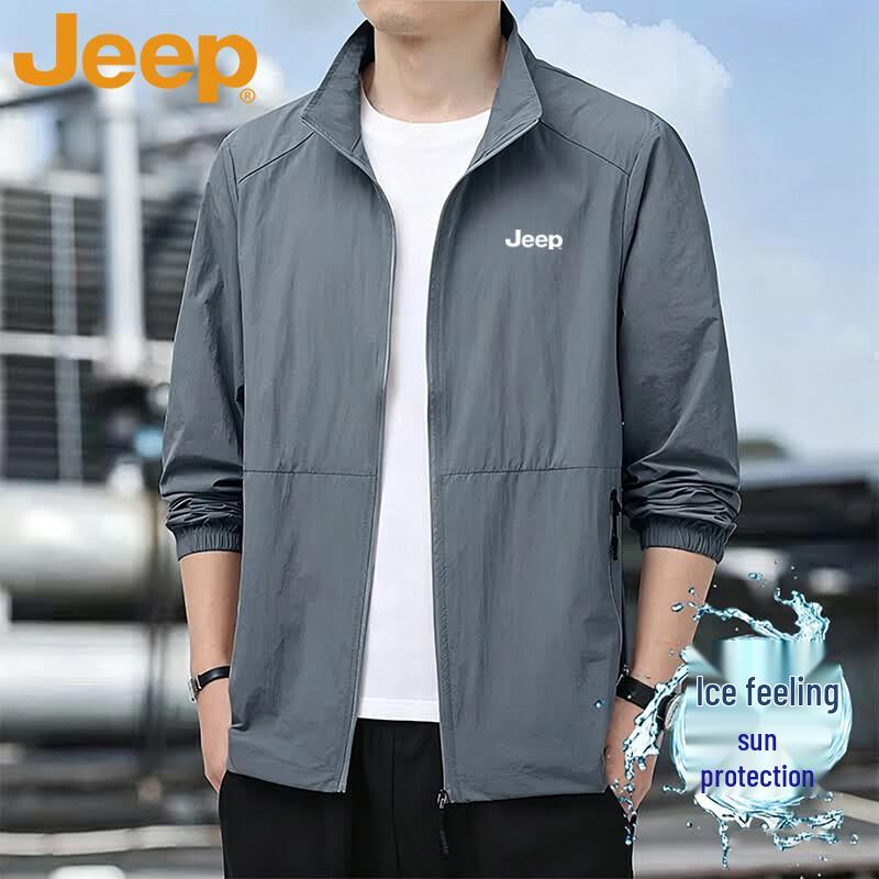 JEEP Men's Ice Silk UPF50+ Sun Protection Jacket