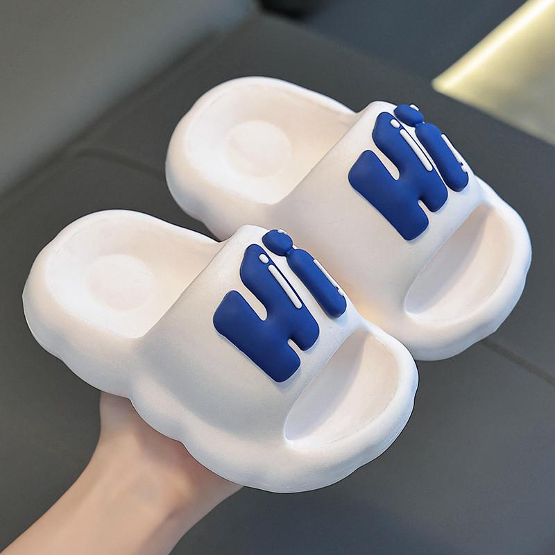 

Eva Kids Summer Slippers With Letter Pattern For Family Indoor Comfort 180mm білий