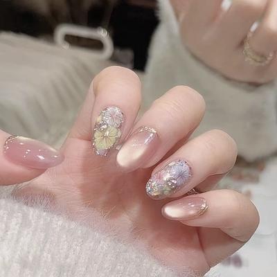 Hand-made Armor Spring and Summer New Style Garden Sequin Petal Cat Eye Style Temperament Nail Patch