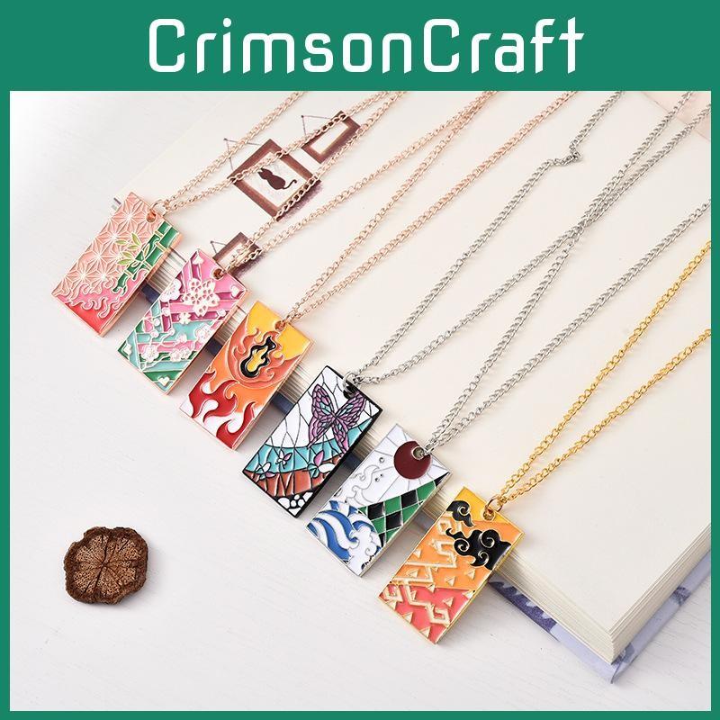 Kimetsu Demon Slayer No Yaiba Jewelry Accessory Electroplated Fans Pendants