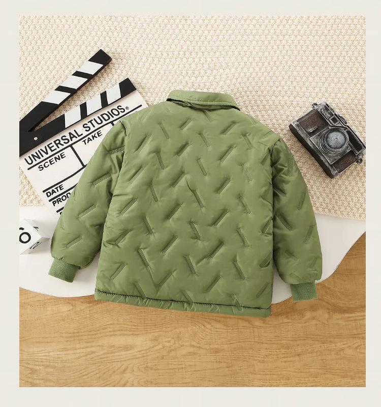 Children's Thick Cotton-Padded Jacket for Autumn/Winter - Warm School Uniform