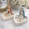 Resin Virgin Mary Rosary Holder Elegant Our Lady of Grace Statue Rosary Box  Bedroom