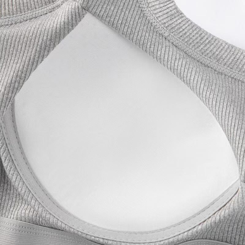 Women's Large Modal Camisole Lingerie Top for Summer with Five-Finger Cup Chest Pad and Wide Shoulder Straps - Multiple Color Options