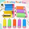 Pencil-shaped Pencil Case Creative Pencil Organizer Multifunction Stationery Box  Gift for Kid