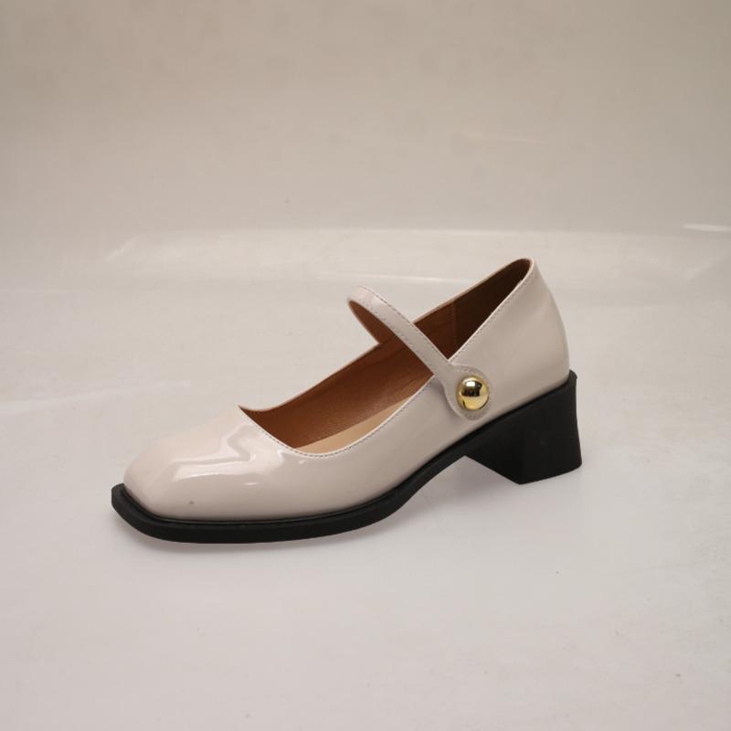 

Fashion Women s Patent Leather Lolita Shoes Mary Jane Platform Chunky Heeled Pumps Woman Party Office Thick High Heels Plus Size 35-43 35