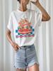 Tomato Pasta Graphic Tees Retro Cute Foodie Spaghetti Shirt Women Hippie Vintage Italian Food T-Shirt Cotton Unisex Female Top