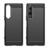 For Sony Xperia 1 V Brushed Phone Case Carbon Fiber Texture Phone Shell Mobile Phone Cover