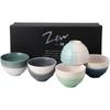 Mino Ware Lagoon Blue Bowl Set Ceramic Small Soup Salad Dessert Serving Turquoise Ocean Japanese Scandinavian New Housewarming Celebration Made In