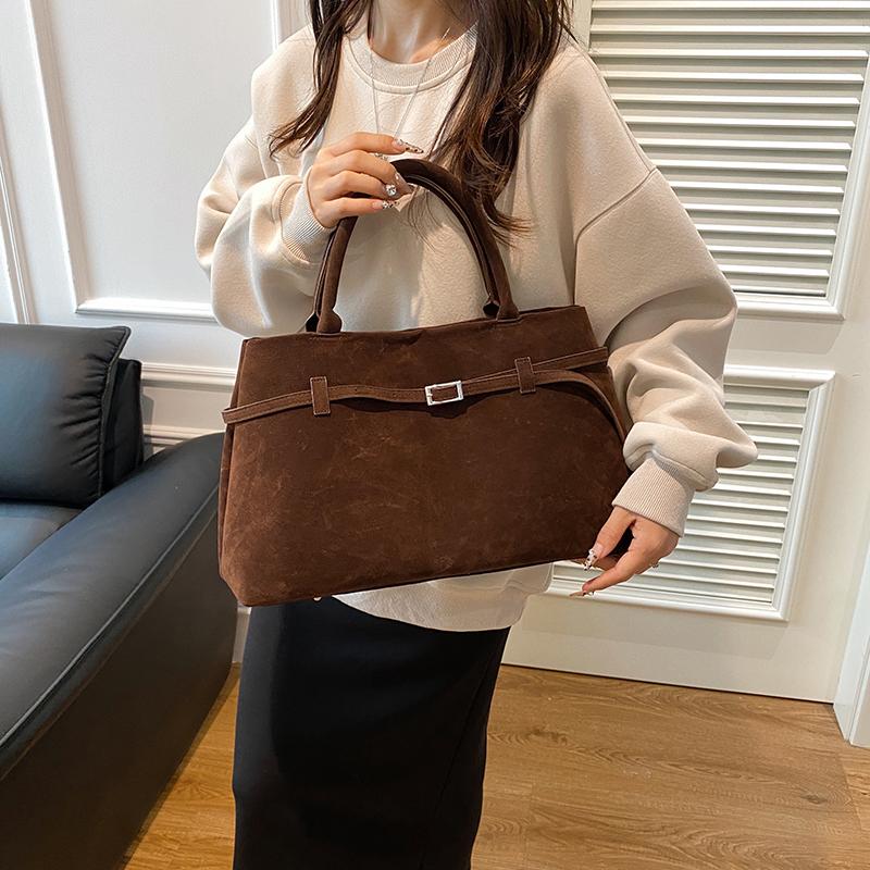 Tragetaschen mit Griff oben, große Kapazität, Pendler-Stil, gut aussehend, mattes Finish, Retro, britisch, einfarbig, lässig, modisch
