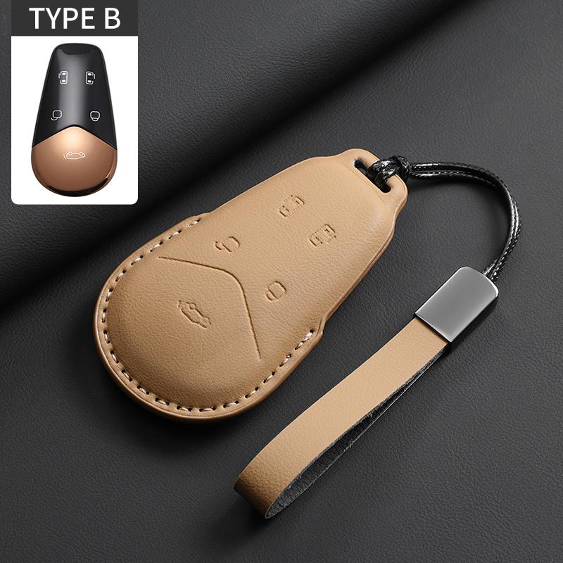 5 Buttons Original Color Car Key Case Cover Shell For VOYAH DREAM POWER PHEV EV Anti-Scratch Auto Keychain Garnish Accessories
