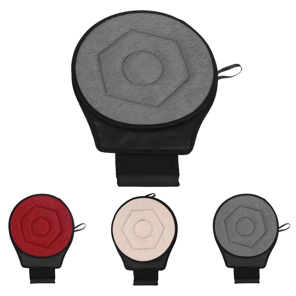 Round Car Cushion 360 Degrees Rotating Geometric Rhombic Shape Portable Rotating Seats Cushion for E
