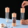 Wooden Manual Adjustable Natural Kitchen Tool Spice Grinder Salt and Pepper Mill Sea Salt Jar