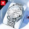 OLEVS Upgrade Perfume Quartz Men's Watches Fashion Waterproof Dual Calendar Luminous Luxury Brand Original Man Wristwatch 5513X