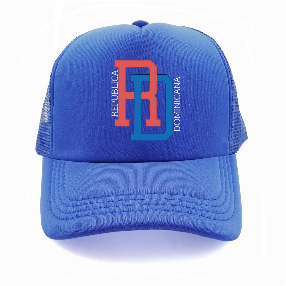 Dominican Republic RD Flag Pride Dominican Trucker Hat Summer Mesh Net Baseball Cap FeUnisex Unisex Retro Dad Gift Caps