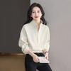 Women's American Style Half-Zip Stand Collar Sweatshirt