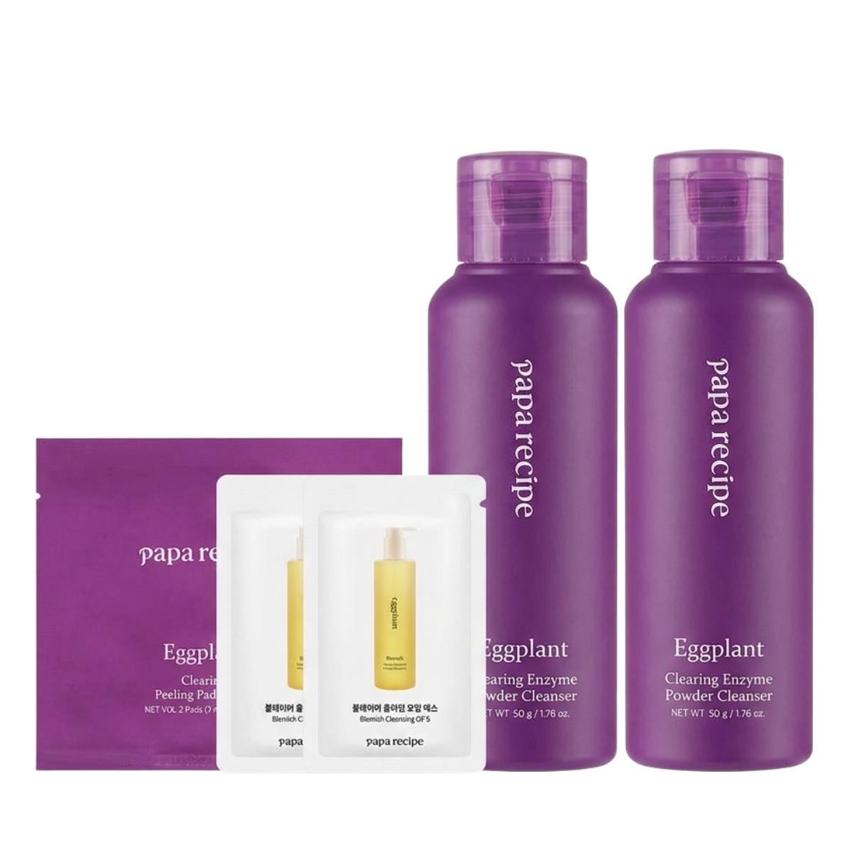 [Double Set] Papa Recipe Eggplant Clearing Enzyme Powder Cleanser 50g x 2ea