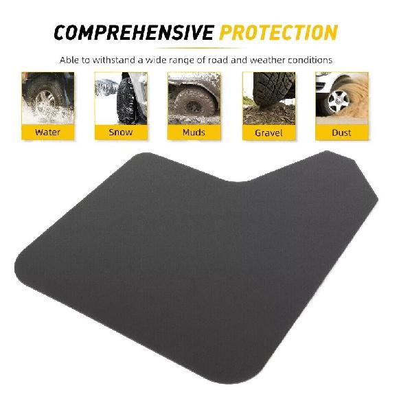 2x Black Car Pickup Suv Mud Flaps Splash Guards Mudflaps Mudguard Fender Flares