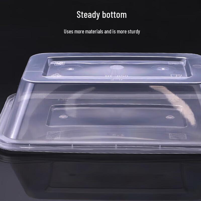 ZLIII Disposable Rectangular 500ml Food Containers