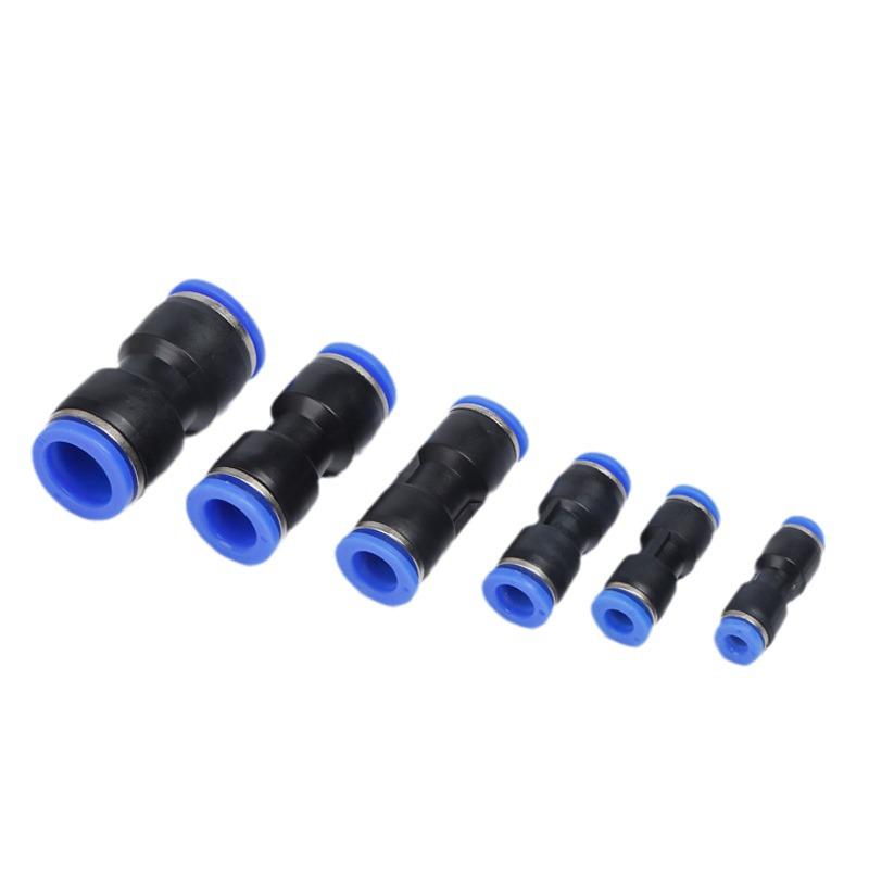 PU Straight-through Air Tube Quick Connector PU04/06/08/10/12/14 for Air Compressors