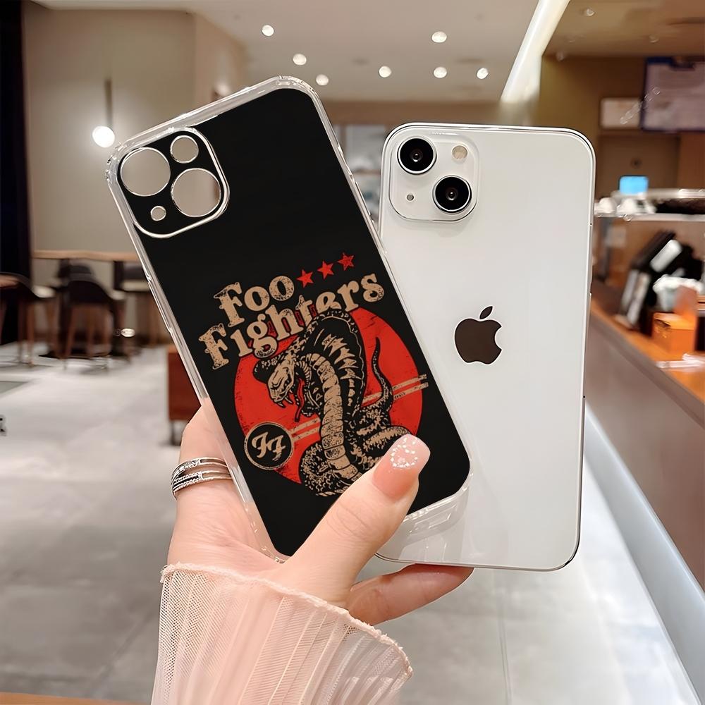 

Band F-Foo Fighters Phone Case For 15 Pro Max Iphone 17 14 Plus 11 12 13 16 Plus X XR XS SE Transparent Cover iPhone13 Pro