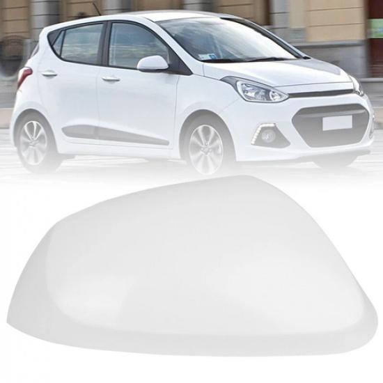 Wing Mirror Cover Cap Casing Primed White Right Side For Hyundai I10 2013-