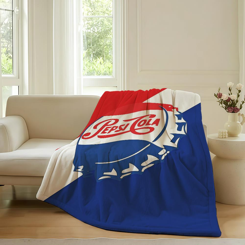 Modischer Druck P-PepsiS Decke Für Sofa Büro Bett Flugzeug Reise Schlafen Lesen Entspannen Camping Weich Und Warm