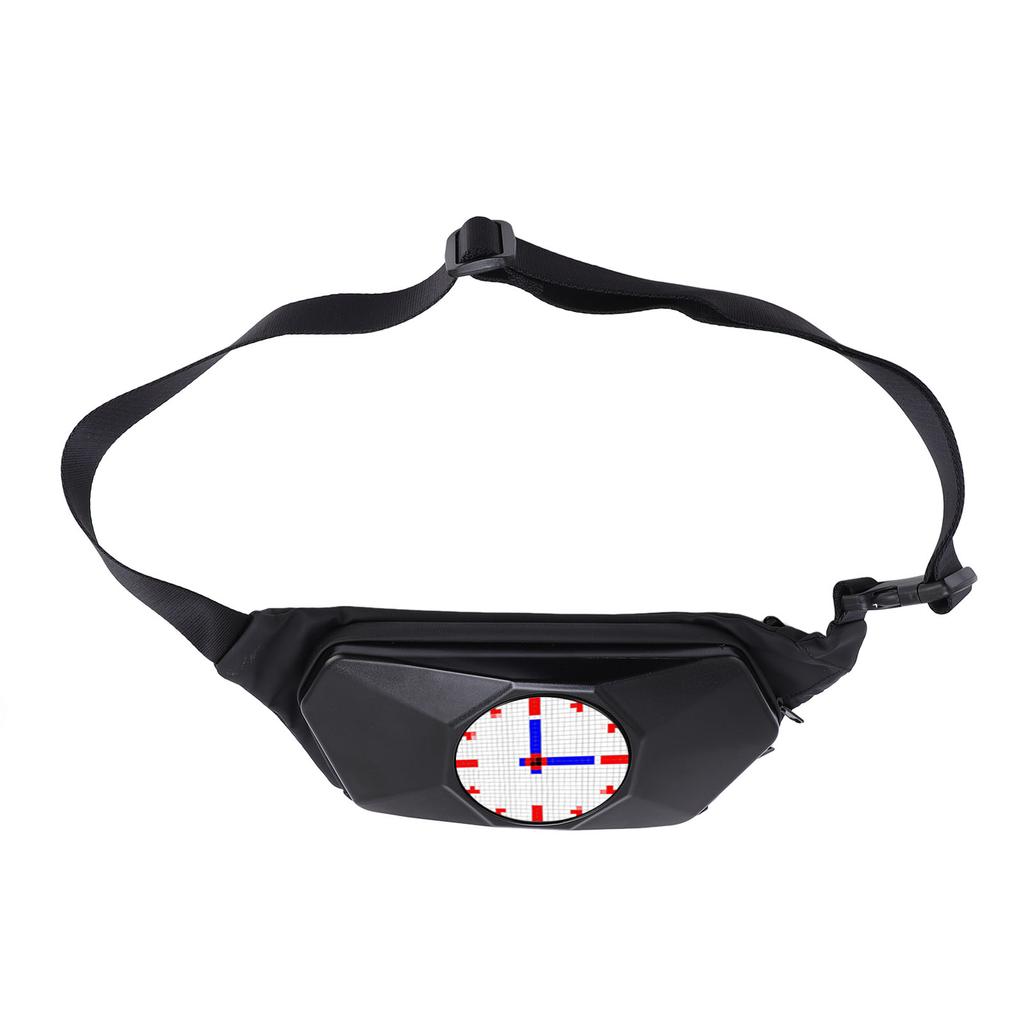 LED-Schlingentasche 32 x 32 Pixel Bunt Regendicht Programmierbare LED Schulter-Brusttasche für Reisen Wandern