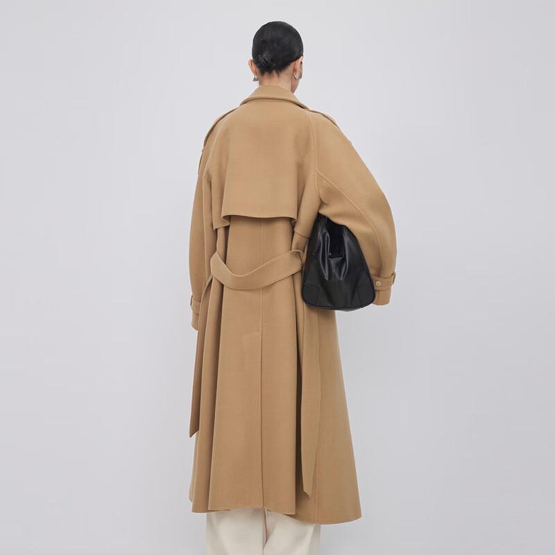

LESS Women s 2023 Winter Merino Wool Long Coat XS