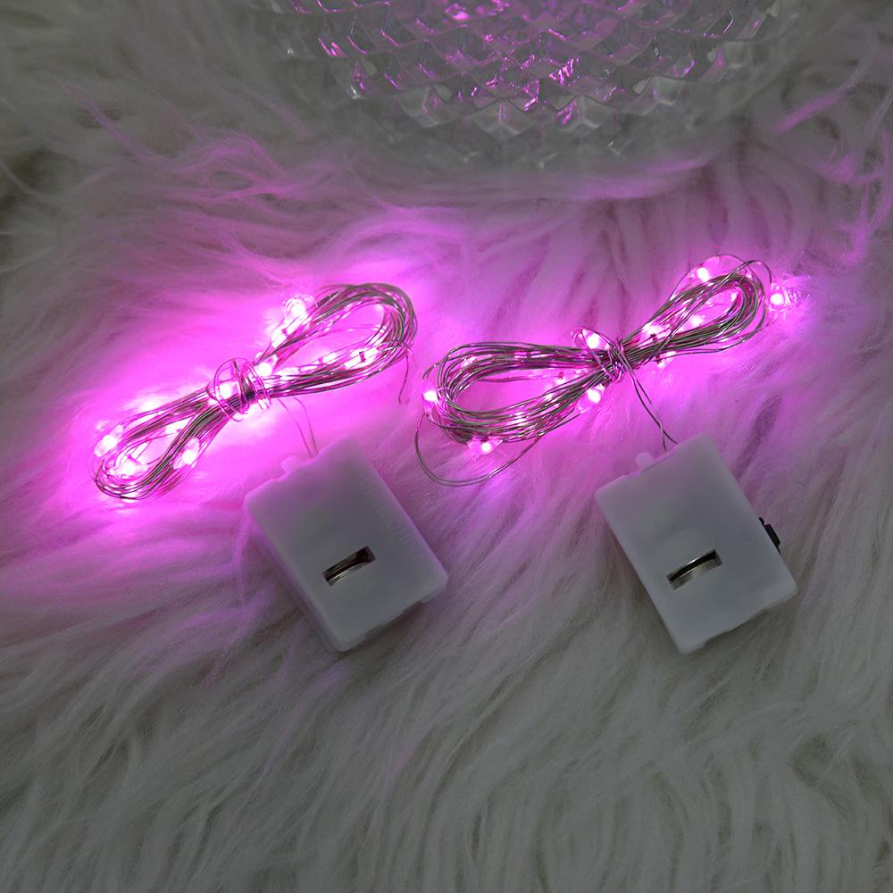 Rose Flower LED String Lights - Mini Decorative Copper Wire Lights for Christmas & Festive Glow.