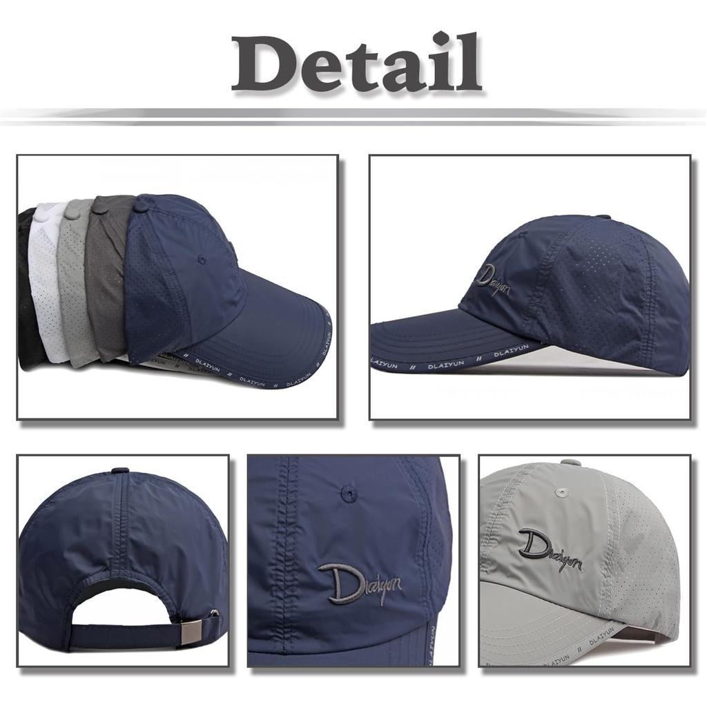 CZA297 [White Fang] Cap, Outdoor, Sports, Hat, Simple, Stylish, Outdoor, Men, Women, (Light Gray)